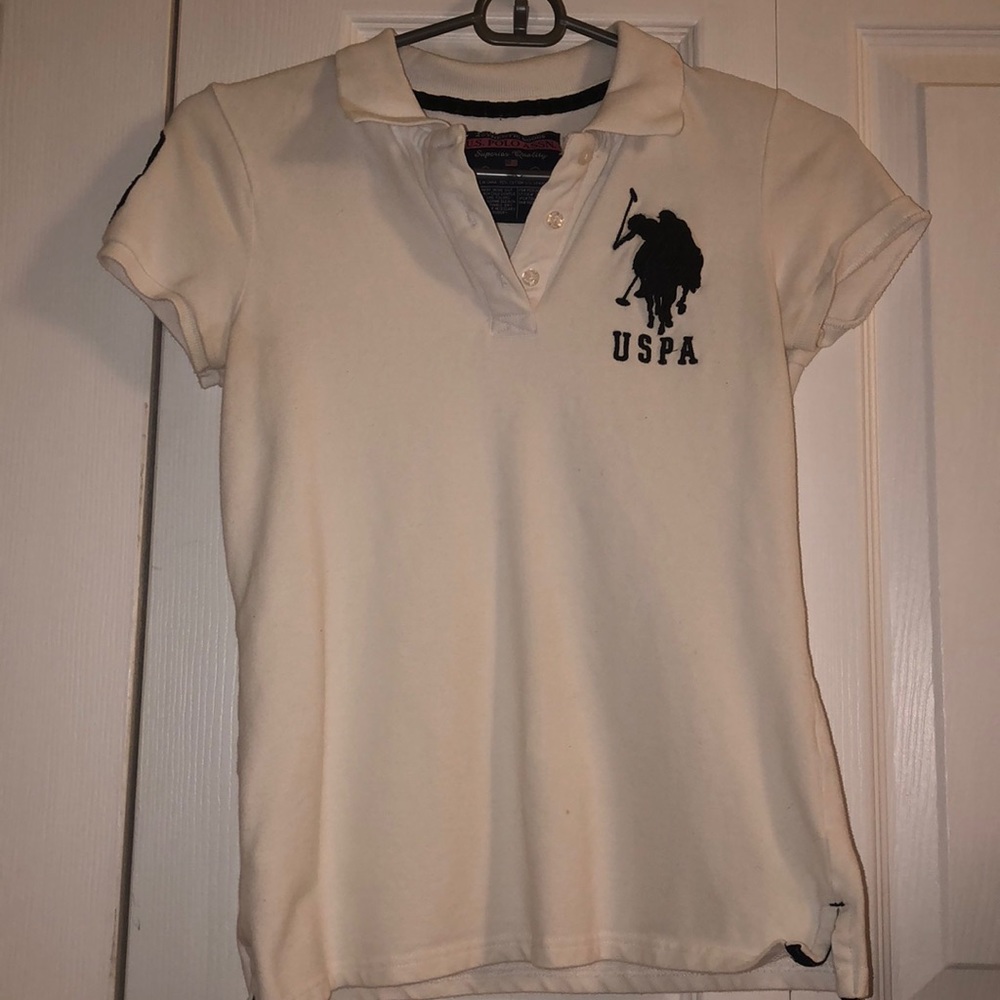 US Polo Assoc White polo